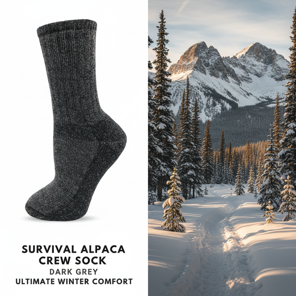 New Arrival: The Survival Alpaca Crew Sock – Expedition-Grade Warmth for Winter
