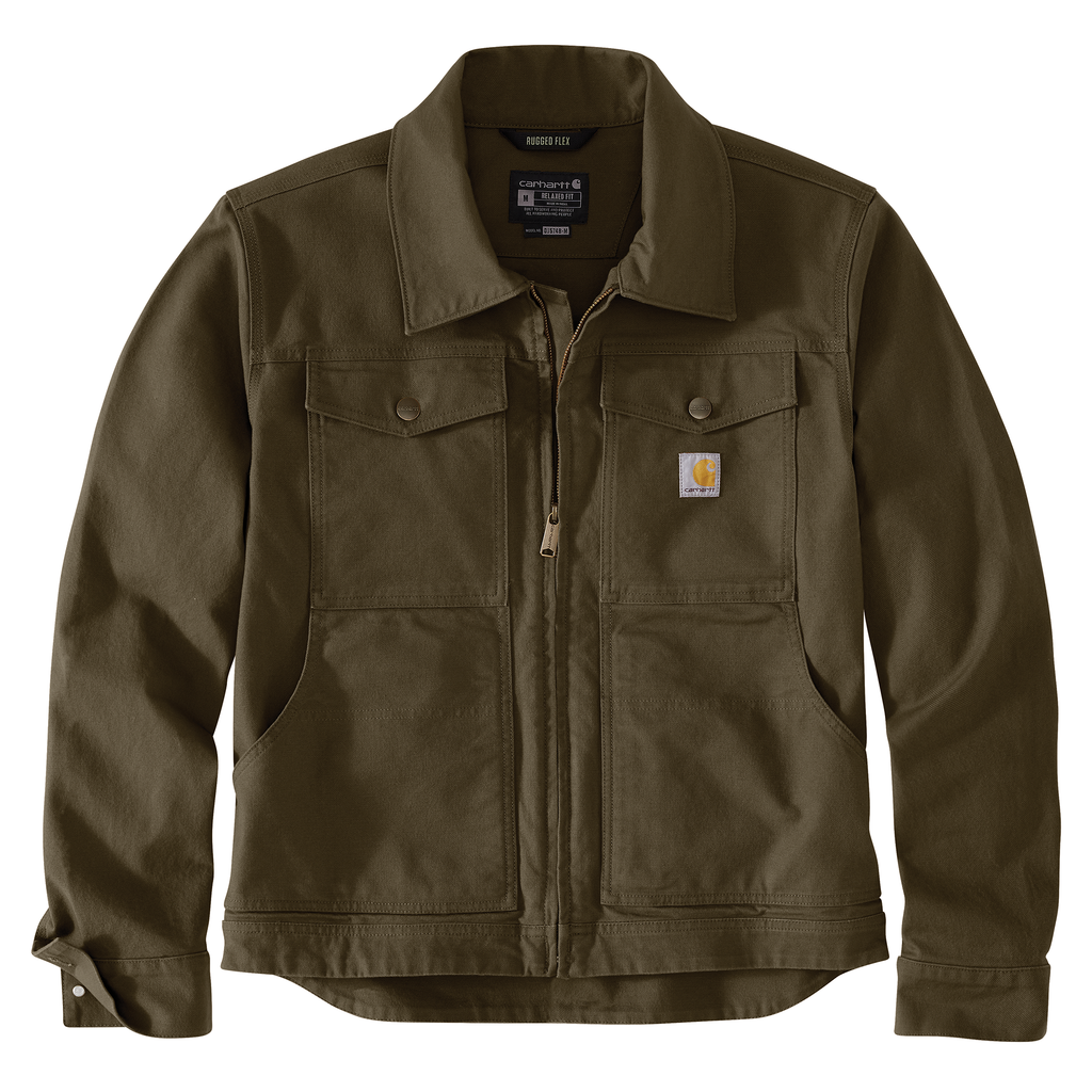 Carhartt Men's Rugged Flex® Duck Berwick Jacket - Burnished Logs