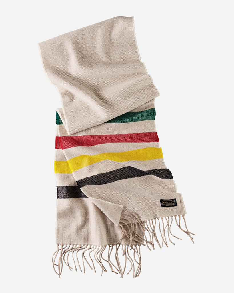 Glacier Stripe Scarf - Tan/Beige