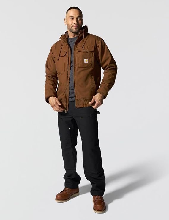 Carhartt Men's Washed Duck Bartlett Active Jac - Red Duck