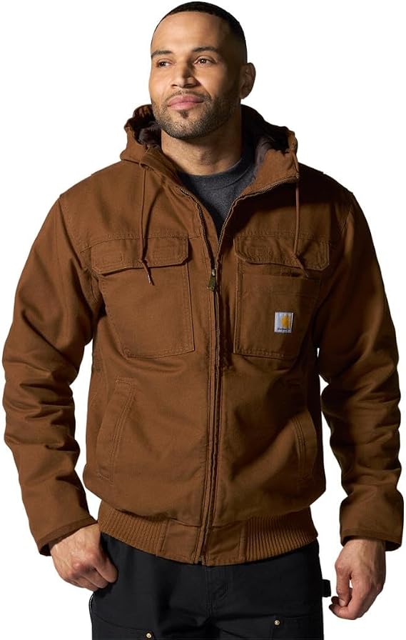 Carhartt Men's Washed Duck Bartlett Active Jac - Red Duck