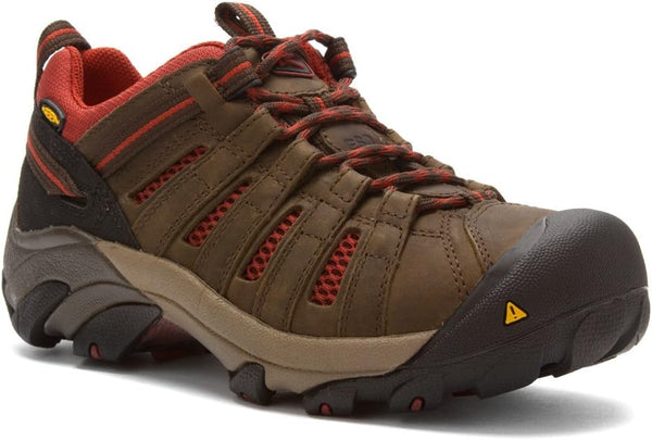 "KEEN Utility Women's Flint Low ESD Soft Toe Work Shoe - Side View"