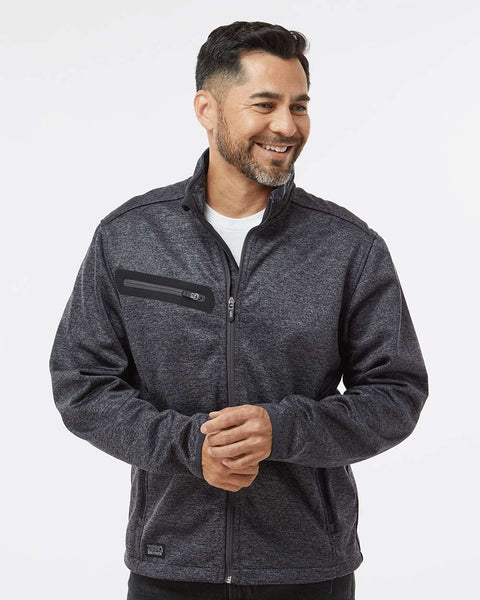 DRI DUCK 5316 Atlas charcoal sweater fleece full-zip Charcoal jacket, front view