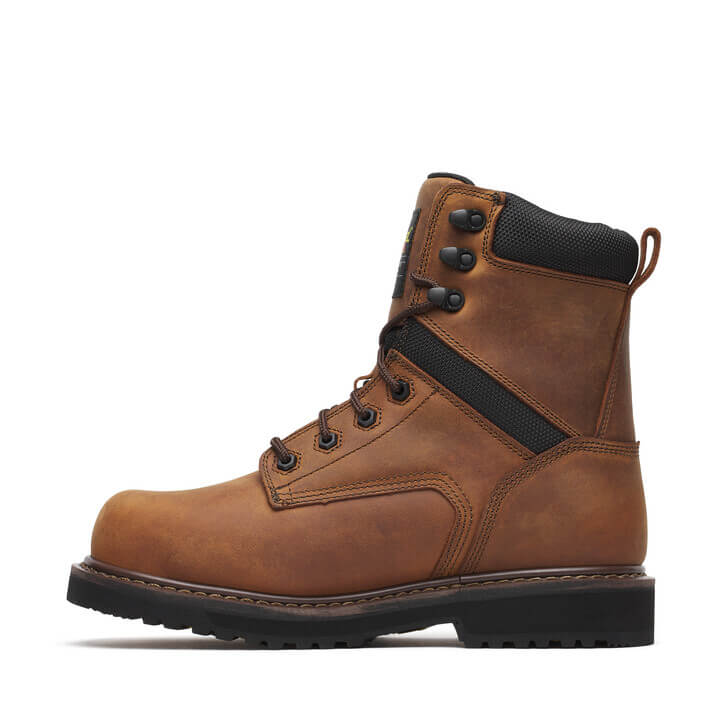 Thorogood Men's 804-4244 Jobsite Series 8" Crazy Horse Waterproof Insulated Composite Safety Toe Boot