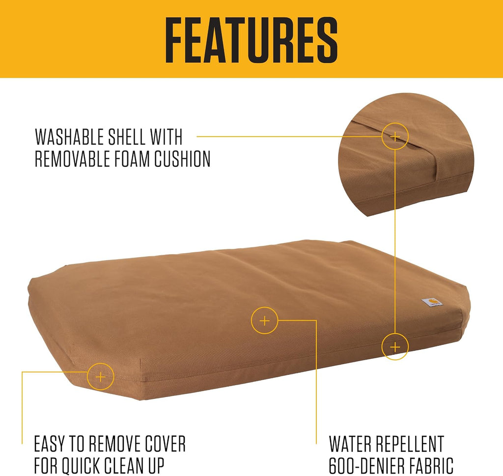 Carhartt Field Dog Bed - Large (33"x41") Carhartt Brown