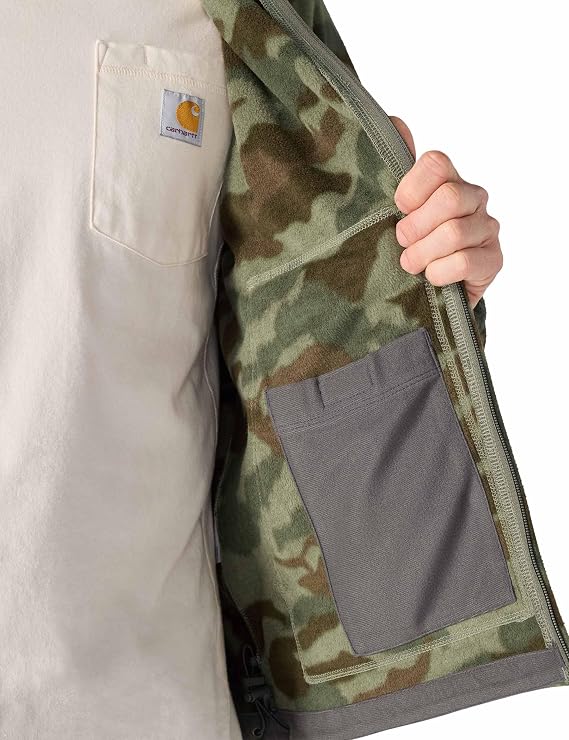 Carhartt Men's Elkhart Jacket - Army Green Camo - Inside pocket