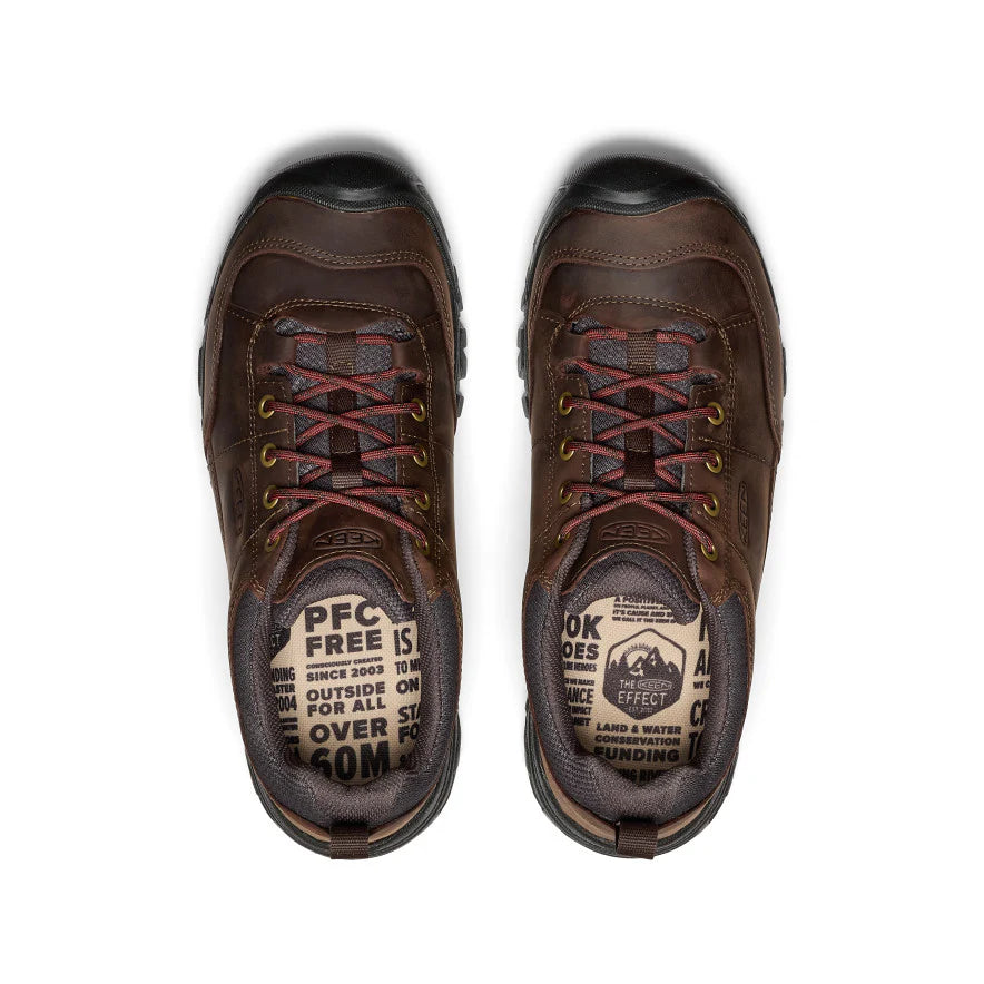KEEN Men's Targhee III Oxford Hiking Shoe - Dark Earth/Mulch