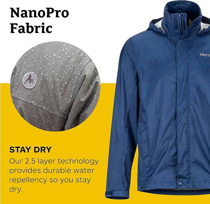 Marmot Men's PreCip Lightweight Waterproof Rain Jacket