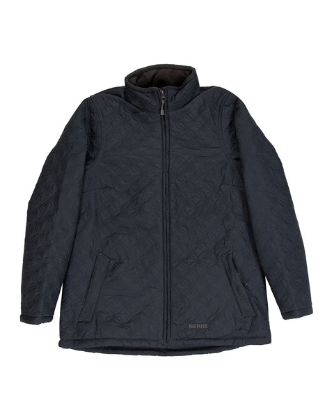 Berne WJ67BK Ladies Nylon Quilted Trek Work Jacket