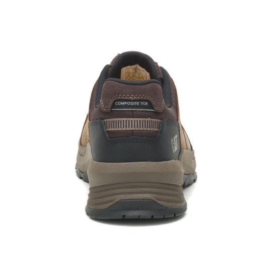 CAT Streamline Leather P90838 Composite Toe Oxford - Dark Beige