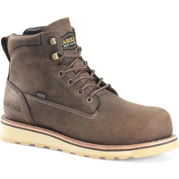 Carolina Men's Staple Gun 6" Waterproof Work Boot -Brown- CA7072