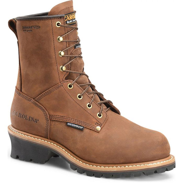 Carolina Elm 8" Steel Toe Insulated Waterproof Logger Boot CA5821