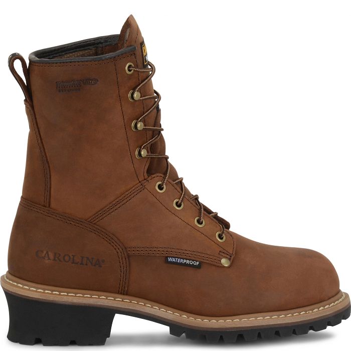 Carolina Elm 8" Steel Toe Insulated Waterproof Logger Boot CA5821