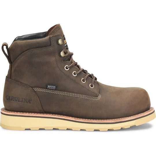 Carolina Men's Staple Gun 6" Waterproof Work Boot -Brown- CA7072
