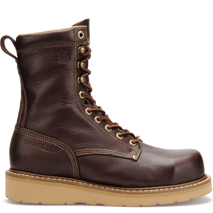 Carolina Amp Men's 8" Broad Toe Wedge Work Boot CA8049