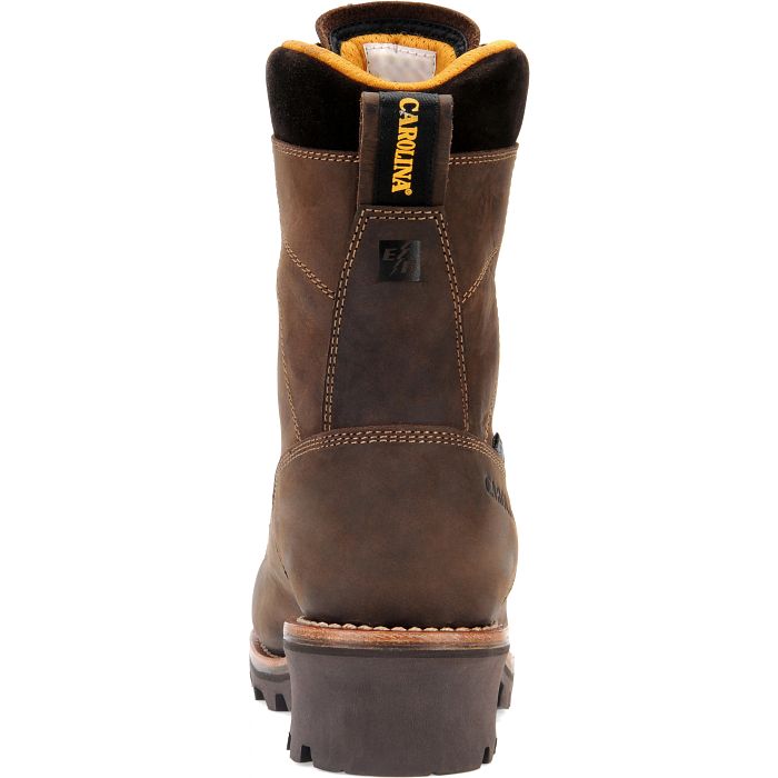 Carolina CA7022 Birch 8" Waterproof Lace to Toe Logger Boot