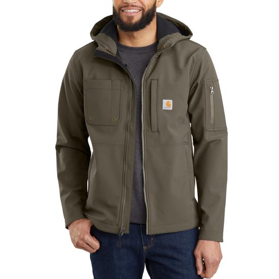 Carhartt 103829 Hooded Rough Cut Jacket - Tarmac