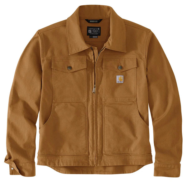 Carhartt Men's Rugged Flex Relaxed Fit Duck Jacket - Brown