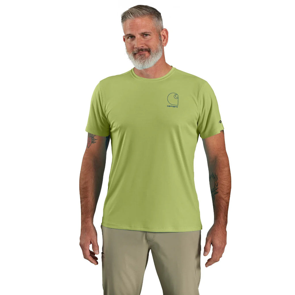 Carhartt 106163 Men's Force Sun Defender T-Shirt - Green