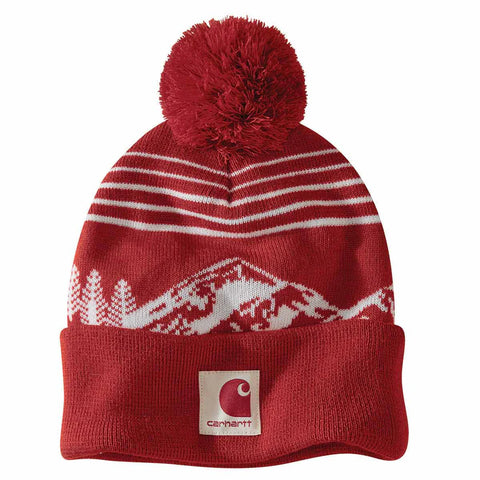 Carhartt Pom Pom Beanie - Crabapple