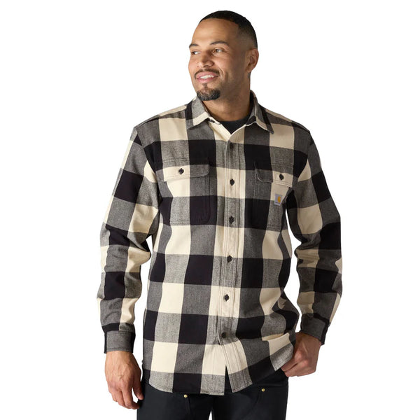 Carhartt Men's Flannel Shirt - Oat Milk