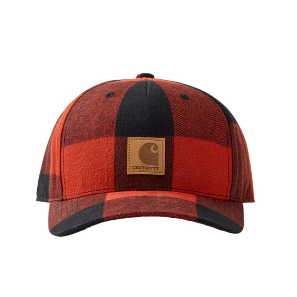 Carhartt Flannel Cap - Spice Red