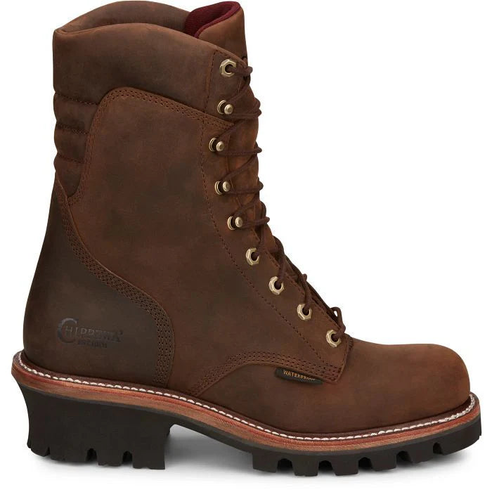 Chippewa DNA 9" Waterproof Plain Toe Logger Boot