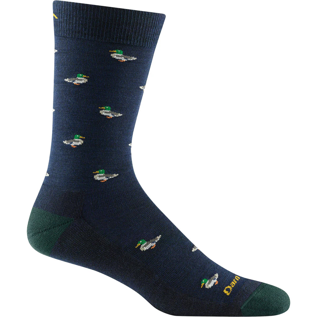 Darn Tough Vermont Men's Duck Moose Crew Lightweight Lifestyle Socks