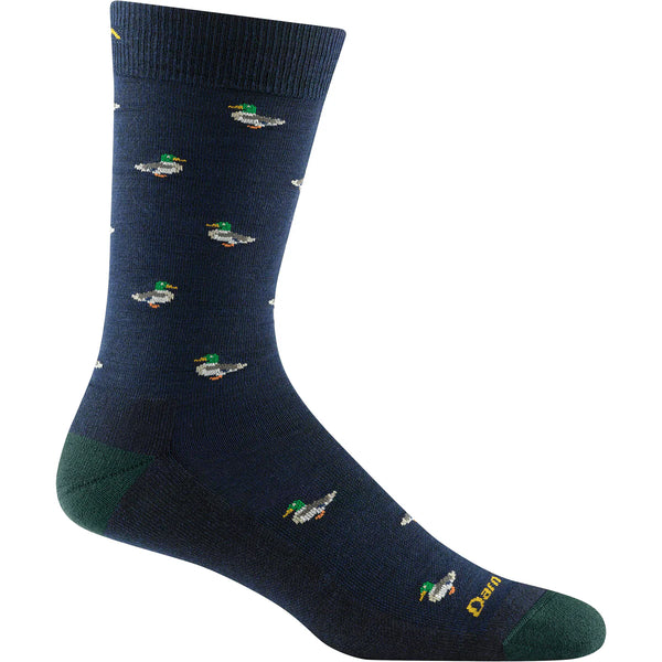 Darn Tough Vermont Men's Duck Moose Crew Lightweight Lifestyle Socks