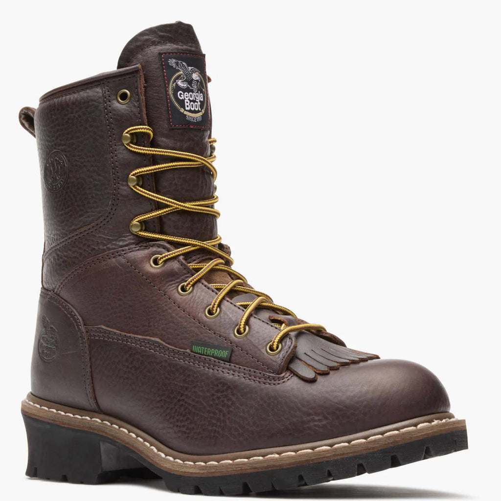 Georgia Boot G7313 8" Steel Toe Waterproof Logger Boot