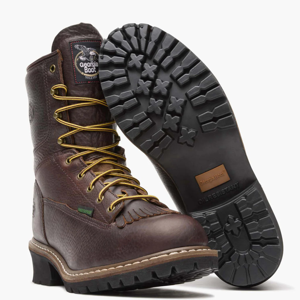 Georgia Boot G7313 8" Steel Toe Waterproof Logger Boot