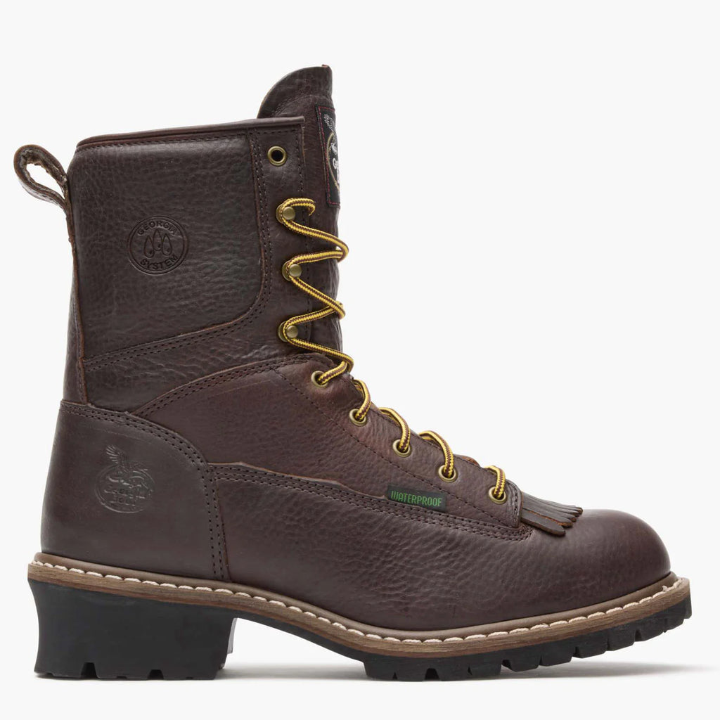 Georgia Boot G7313 8" Steel Toe Waterproof Logger Boot