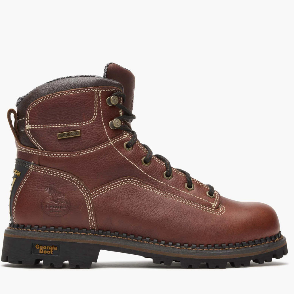 Georgia Boot AMP LT Logger Low Heel Waterproof Work Boot GB00270
