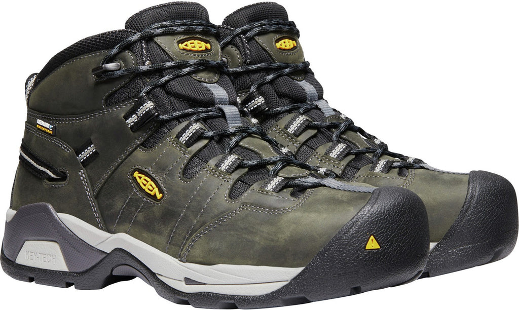KEEN Detroit XT MID Steel Toe Waterproof Work Boot - Magnet/Paloma