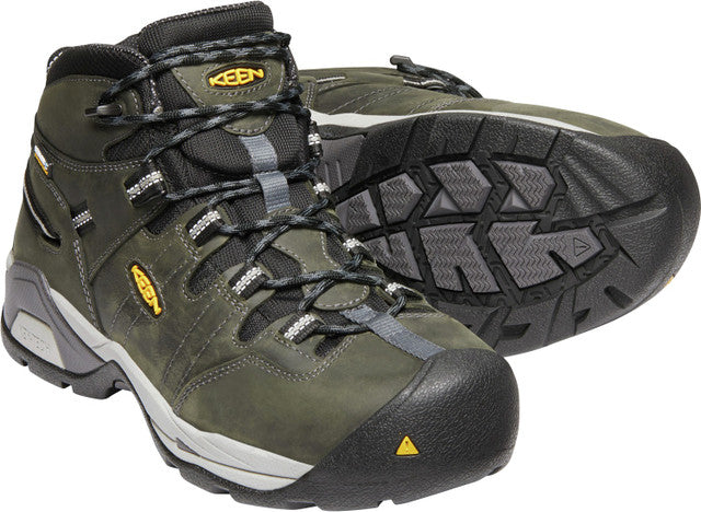 KEEN Detroit XT MID Steel Toe Waterproof Work Boot - Magnet/Paloma