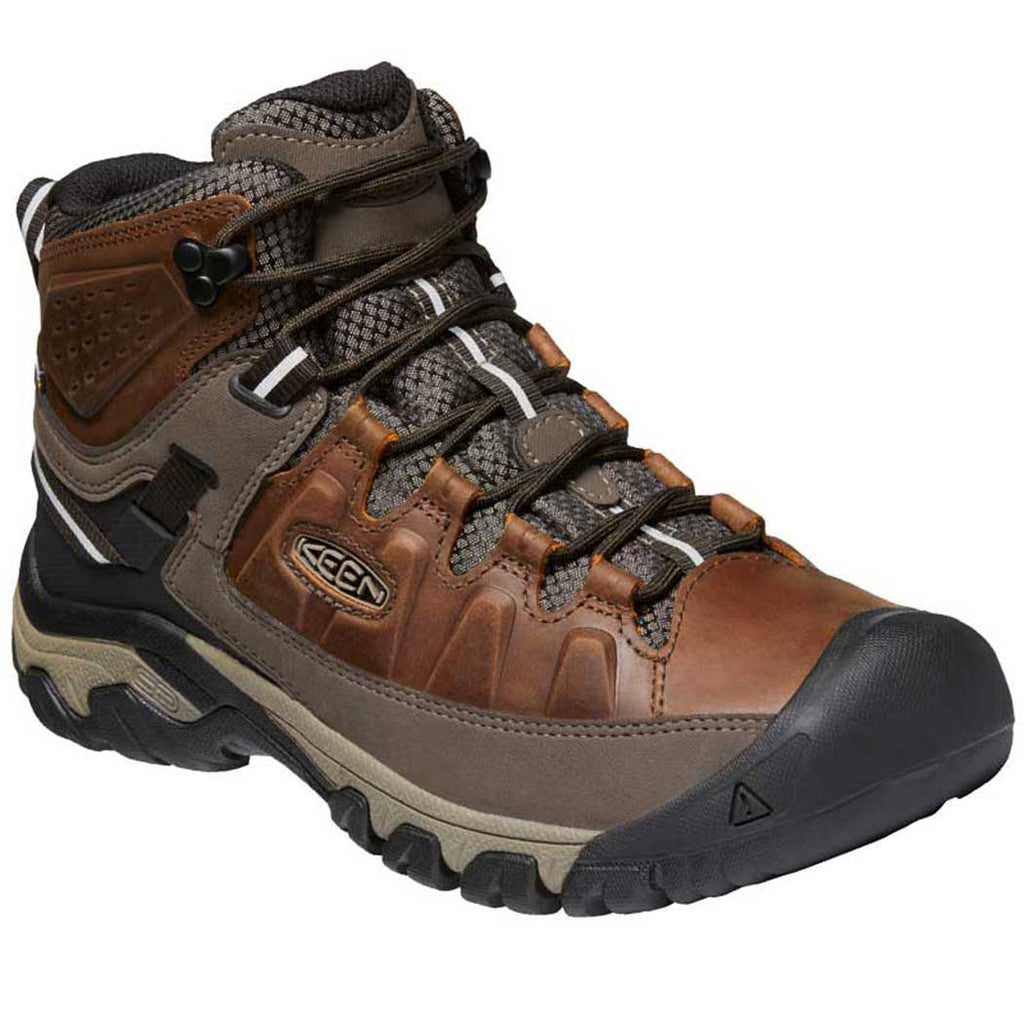 Keen Men's Targhee III Mid Waterproof Hiking Boot - Chestnut/Mulch