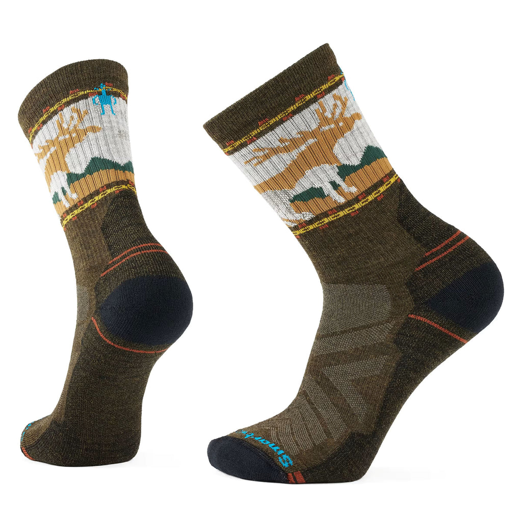 Hike Mountain Moose Crew Socks - Military Olive
