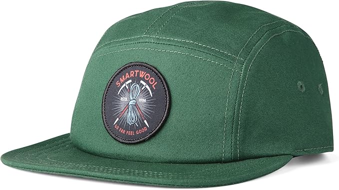Smartwool SW Ice Axe Descent 5 Panel Hat — Dark Sage
