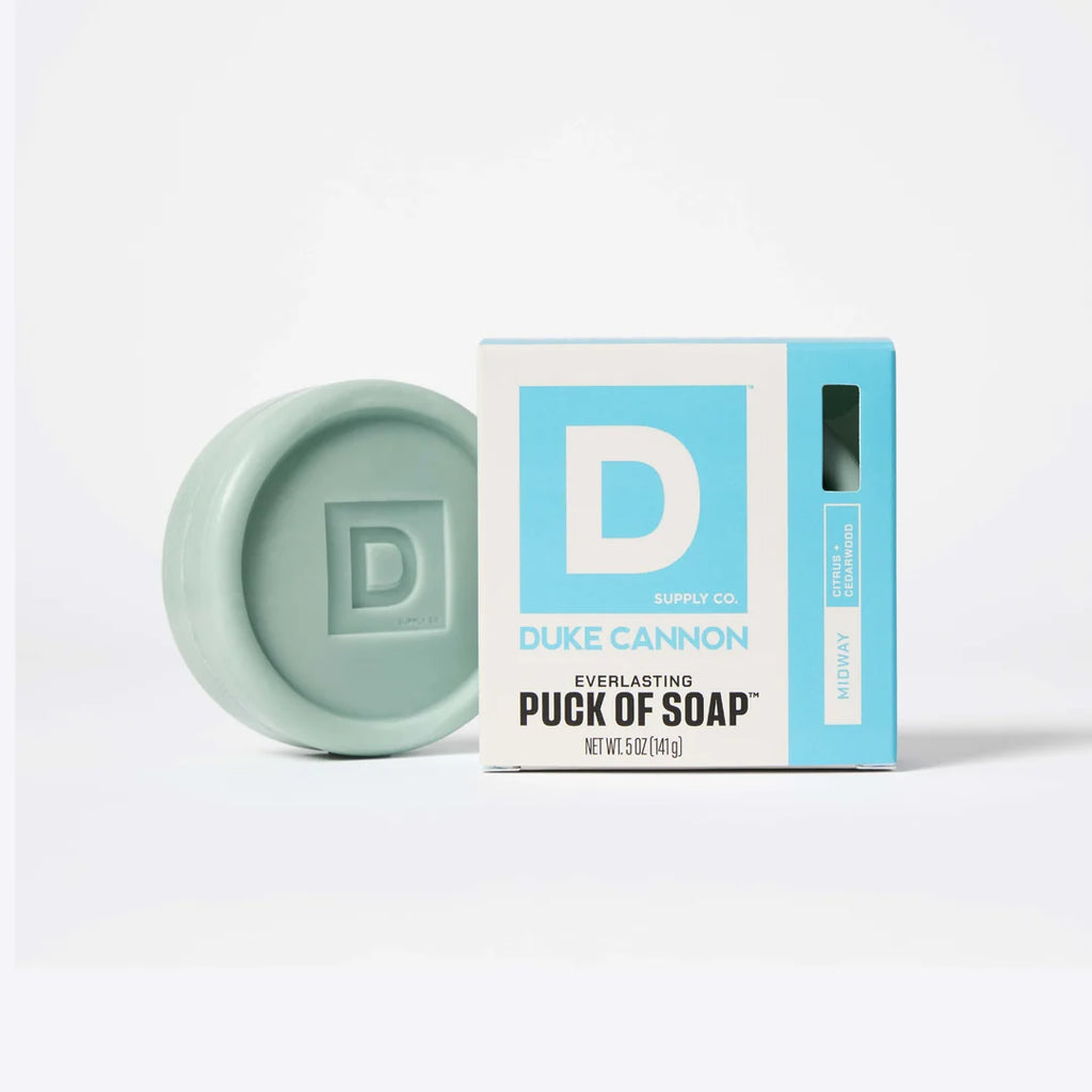 Duke Cannon Everlasting Puck of Soap, Midway Citrus + Cedarwood, 5 oz