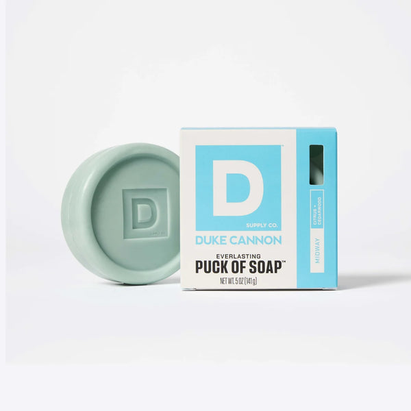 Duke Cannon Everlasting Puck of Soap, Midway Citrus + Cedarwood, 5 oz