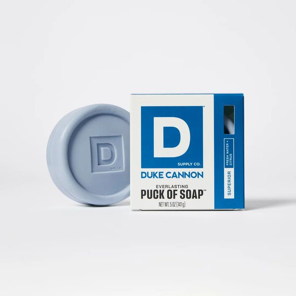 Duke Cannon Superior Everlasting Puck of Soap, Fresh Water + Citrus
