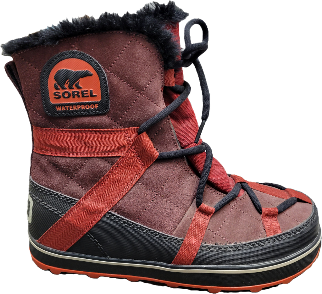 Sorel Glacy Explorer Shortie Boot  - Red