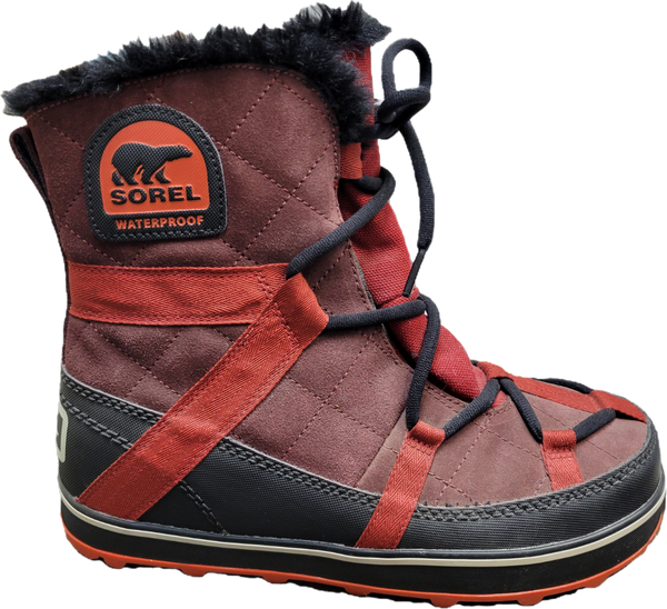 Sorel Glacy Explorer Shortie Boot  - Red