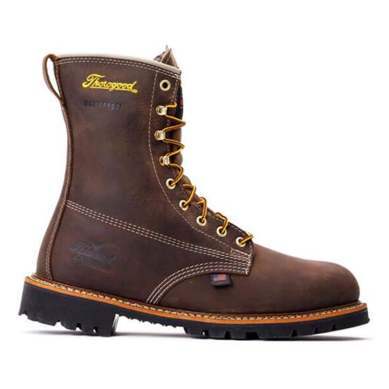 Thorogood 814-4520 American Heritage Plain Toe 8" Waterproof Insulated Boot