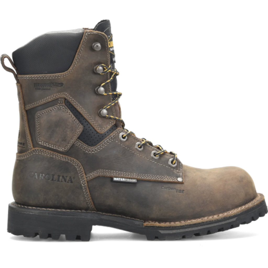 Carolina Pitstop Men's 8" Soft Toe Waterproof Insulated Work Boot CA8034