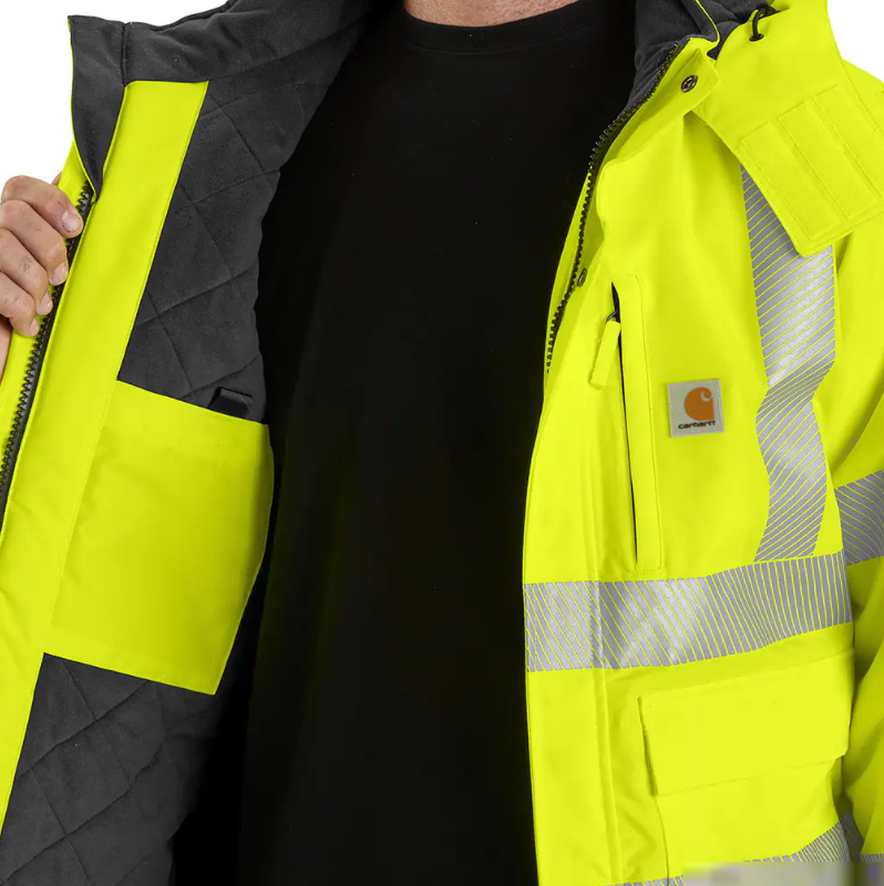 Carhartt Men's Hi-Viz Sherwood Class 3 Jacket - Brite Lime