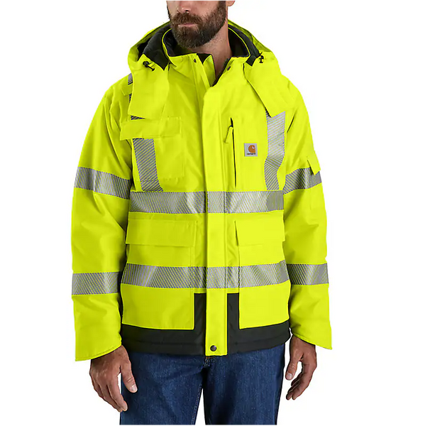 Carhartt Men's Hi-Viz Sherwood Class 3 Jacket - Brite Lime