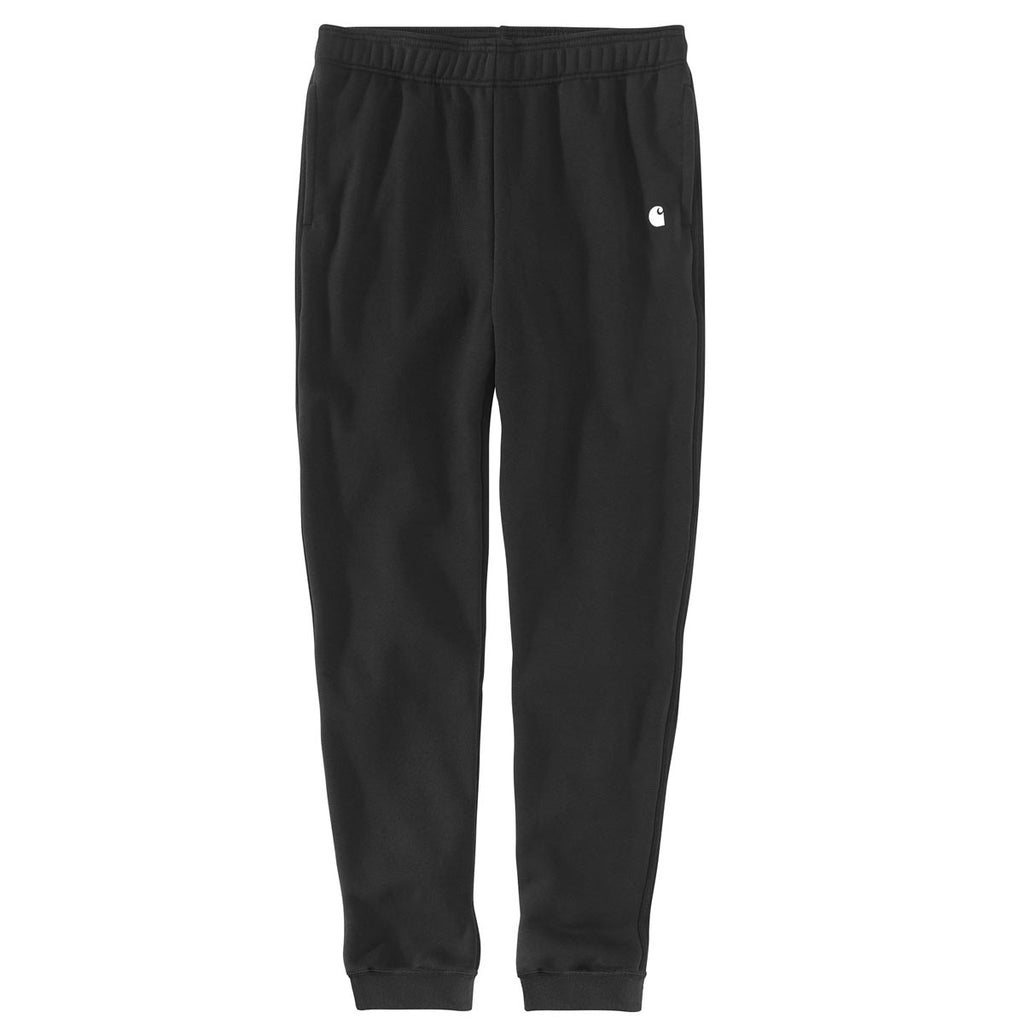 Carhartt Men's Relaxed Fit Midweight Tapered Sweatpant in solid black color.