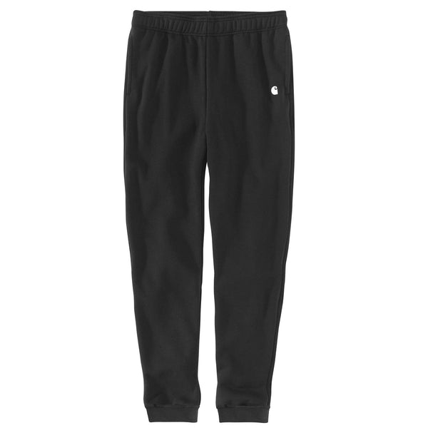 Carhartt Men's Relaxed Fit Midweight Tapered Sweatpant in solid black color.