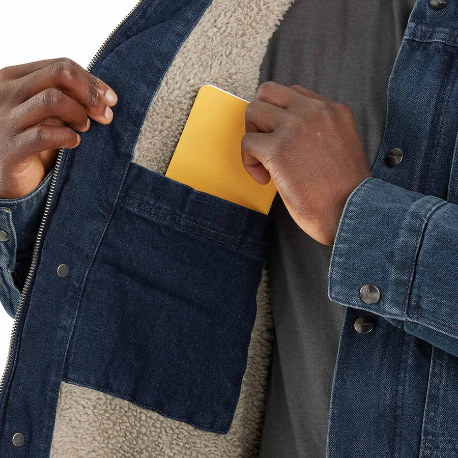 Carhartt Men's Denim Berwick Jacket - Inside Pocket- Beech